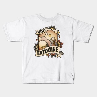 Visit Tatooine Tattoo by Tobe Fonseca Kids T-Shirt